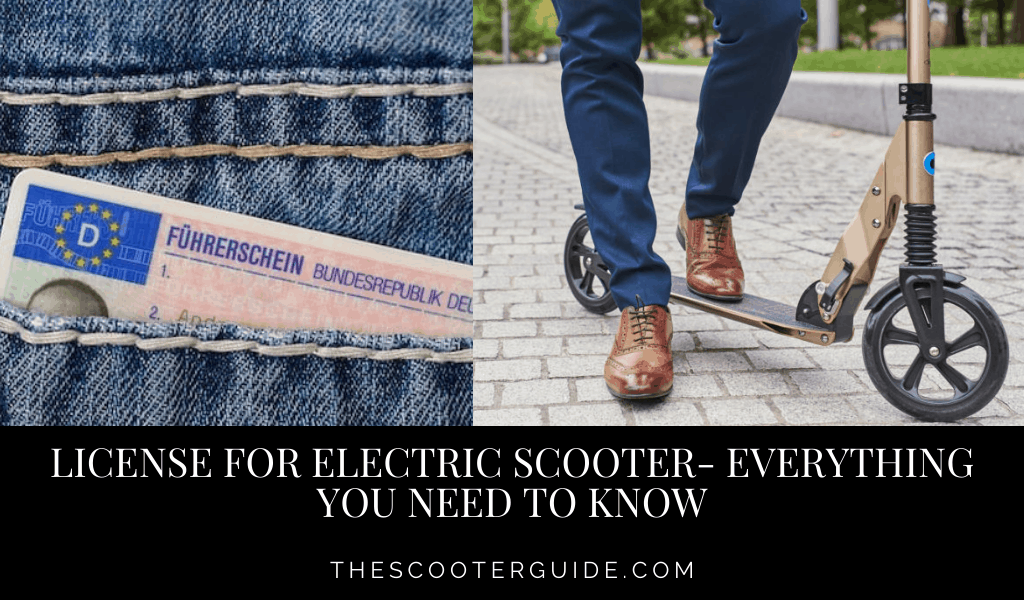 License for electric scooter